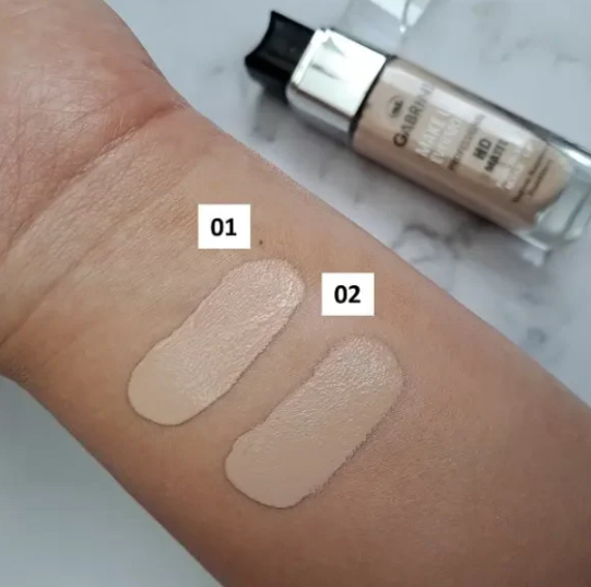 تست رنگ کرم پودر شیشه ایHD مات گابرینی اصل (باضمانت)