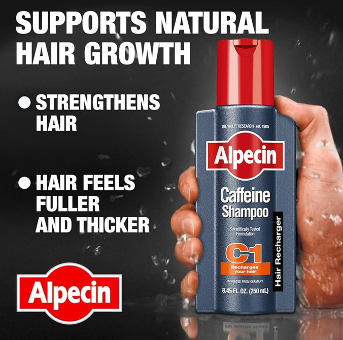 شامپوضدریزش مو آلپسین مدل c1 حاوی کافئین اصل(باضمانت)