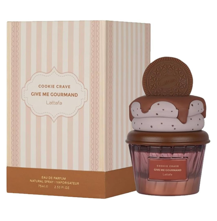 ادکلن بستنی اصل  75ml Lattafa cookie crave give me gourmannd(ارسال به ضمانت اصل بودن)