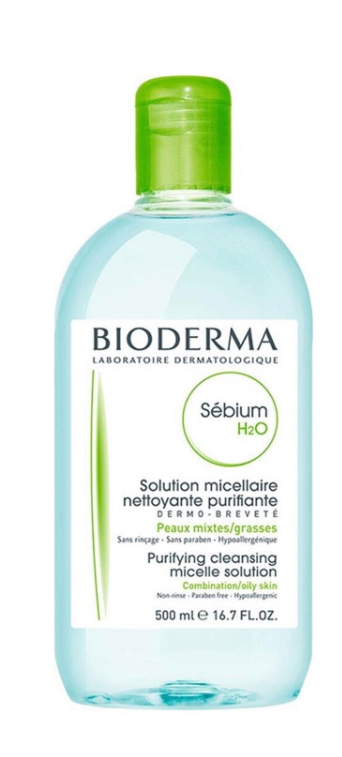 میسلار واتر پوست چرب و مختلط  Bioderma Sebium H2O Make-Up Remover مدل Sébium اصل (ارسال به ضمانت اصل بودن)