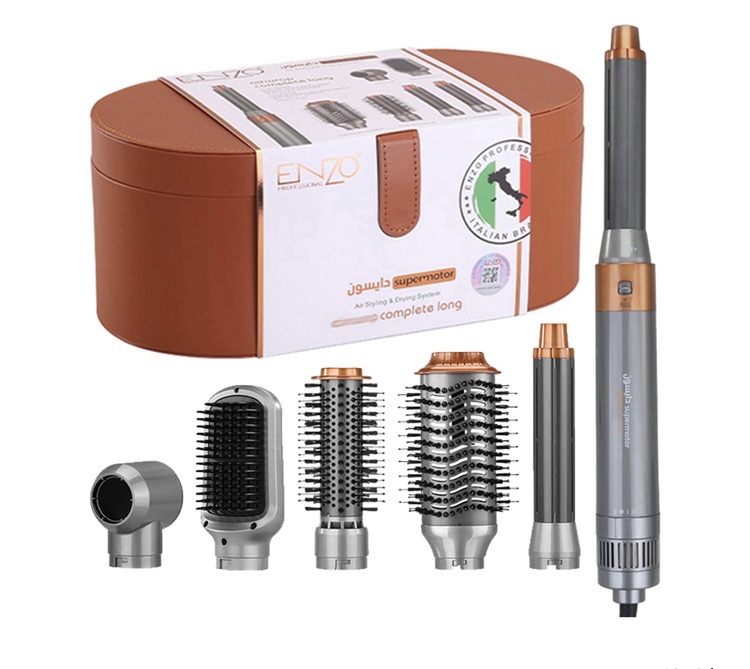 سشوار اصل ENZO Professional Airwrap Complete Long EN-4133 6-in-1 (ارسال به ضمانت اصل بودن)